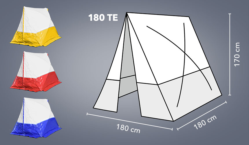 180 TE - varijante i dimenzije boja