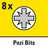8 bitova profila Prozidriv u PZ1 - PZ3