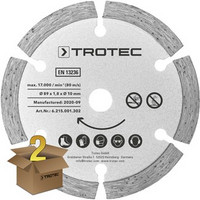 Circular saw blade set 2 diamond Ø 89 mm, 2 pieces show in Trotec online shop