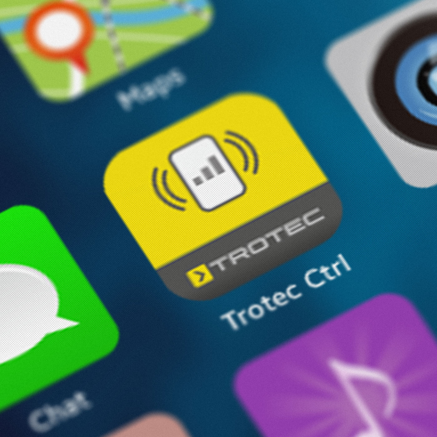 Aplikacija Trotec Control dostupna je besplatno za Android i iOS