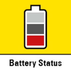 Trostupanjski prikaz kapaciteta baterije integriran u bateriju