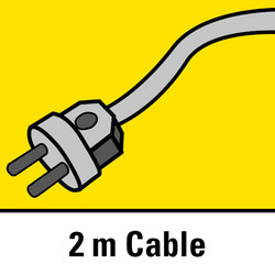Dug i robustan gumeni kabel duljine 2 m