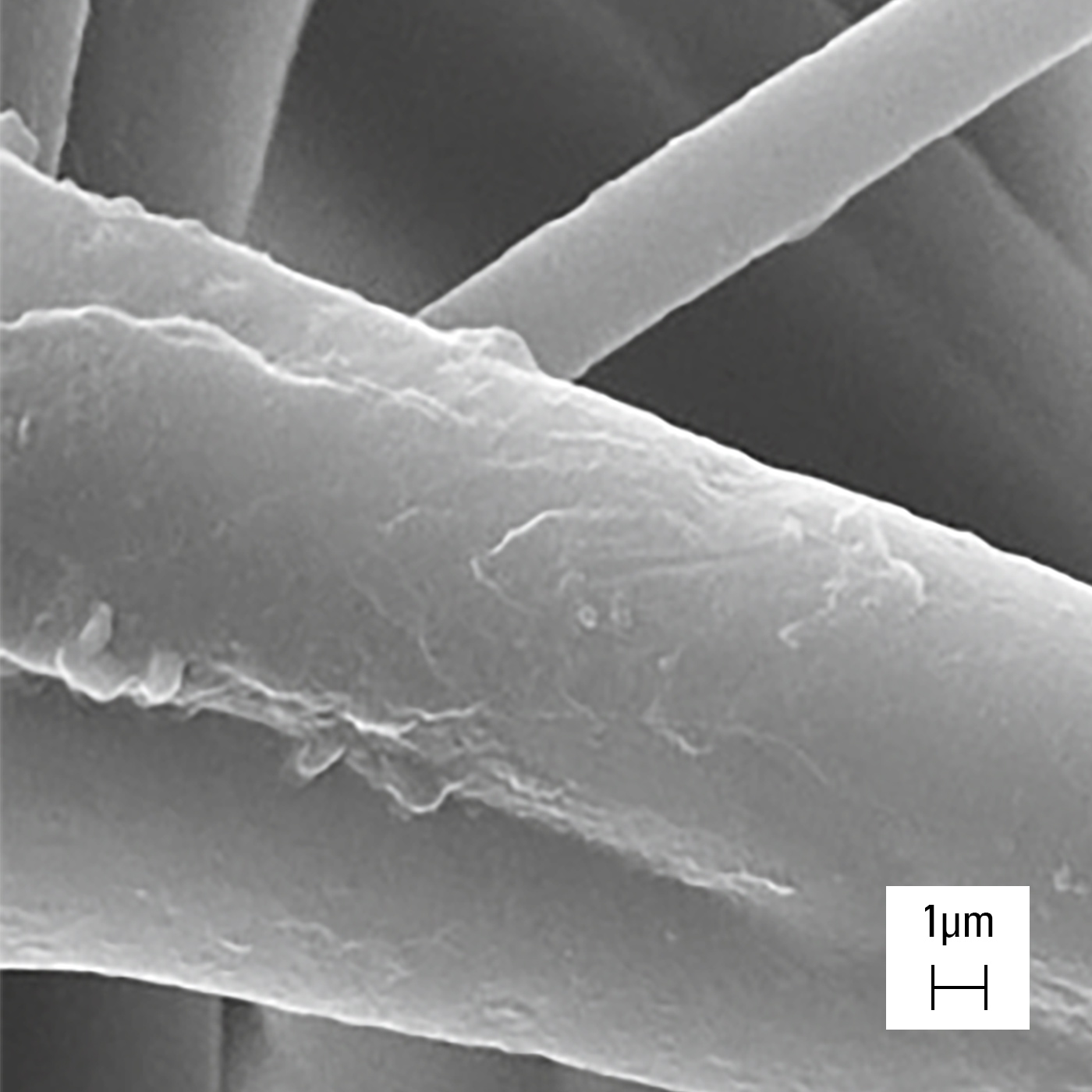 Struktura niti H14 filtra pod skenirajućim elektronskim mikroskopom