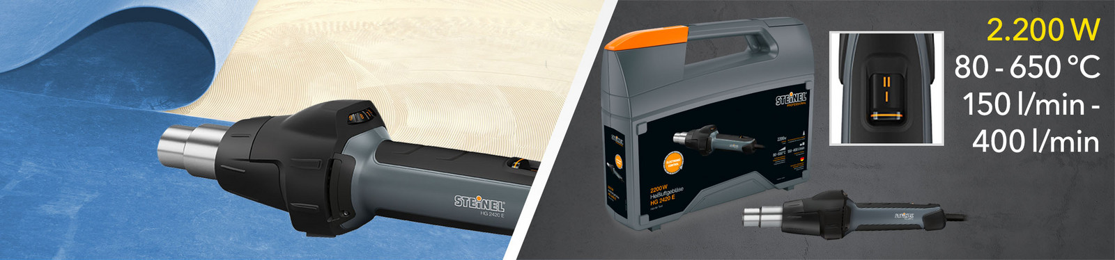 Hot air blowers from Trotec