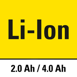 Litij-ionska baterija kapaciteta 2/4 Ah