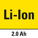 Litij-ionska tehnologija kapaciteta 2 Ah