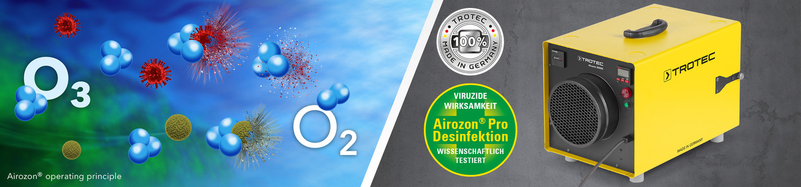Profesionalni dezinfektor ozona Airozon 20000 "made in Germany"