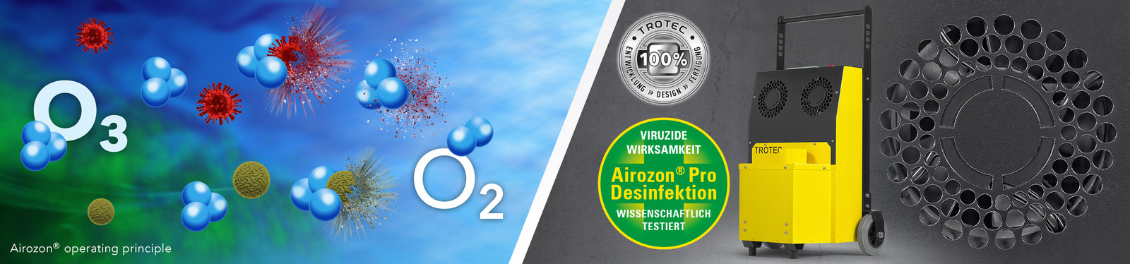Profesionalni dezinfektor ozona Airozon Supercracker tvrtke Trotec