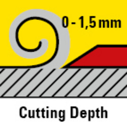Dubina rezanja podesiva od 0 - 1,5 mm