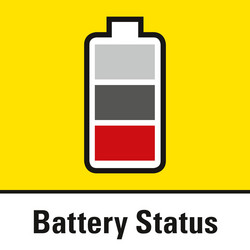 Trostupanjski prikaz razine napunjenosti punjive baterije