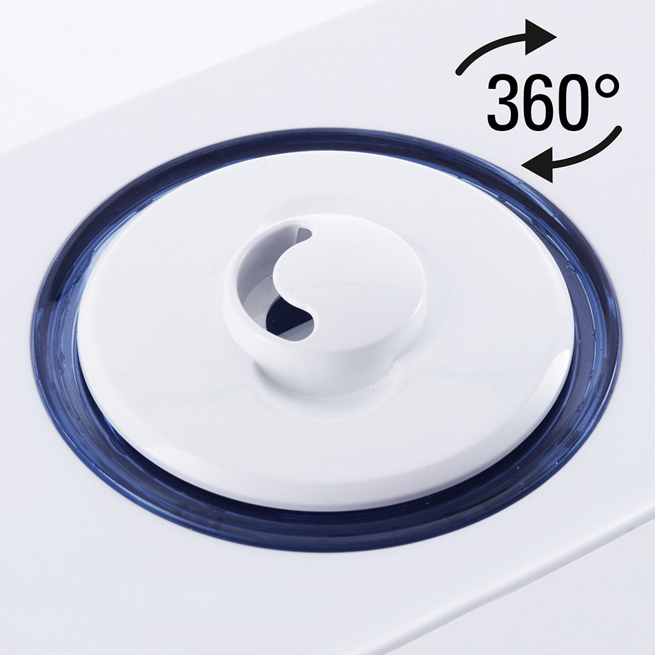 Ultrazvučni ovlaživač zraka B 6 E - Praktična mlaznica za maglicu vrti se za 360°