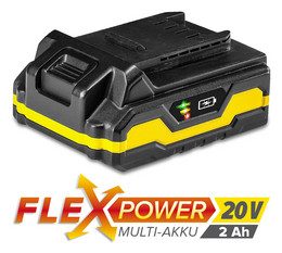 Višenamjenska punjiva baterija Flexpower, 20 V, 2 Ah
