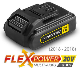 Višenamjenska punjiva baterija Flexpower (20 V, 2 Ah) za postojeće uređaje do 2018.